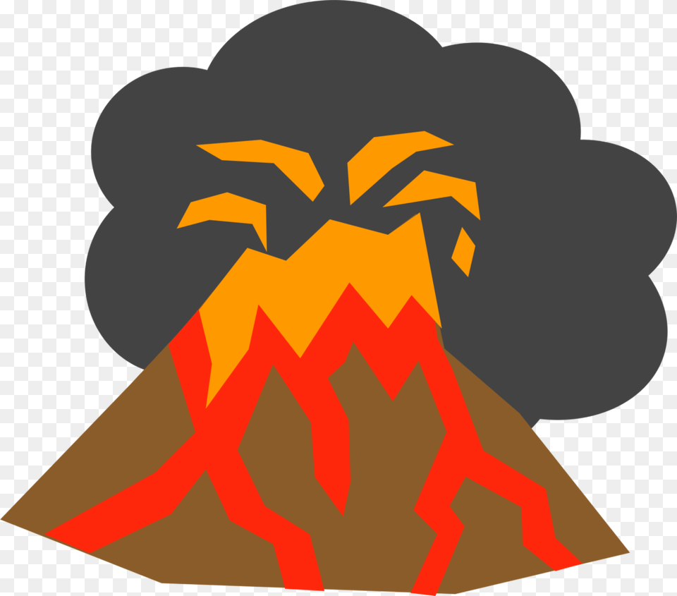 Clip Art Volcano, Nature, Mountain, Outdoors, Eruption Free Png