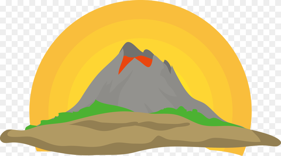 Clip Art Volcano, Nature, Outdoors, Mountain, Mountain Range Free Transparent Png