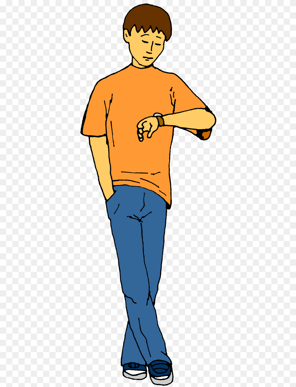 Clip Art Watch, Boy, Person, Pants, Male Png Image