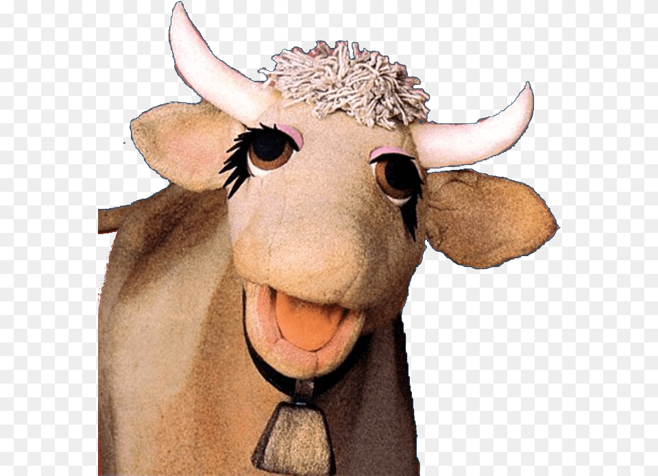 Clip Art Weekly Muppet Wednesdays Gladys Sesame Street Gladys The Cow, Animal, Bull, Mammal, Toy Png Image