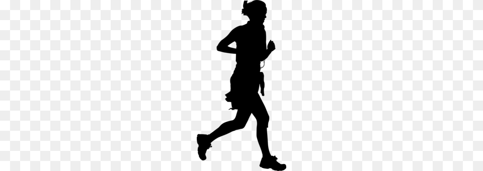 Clip Art Women Woman Running Jogging, Gray Free Transparent Png