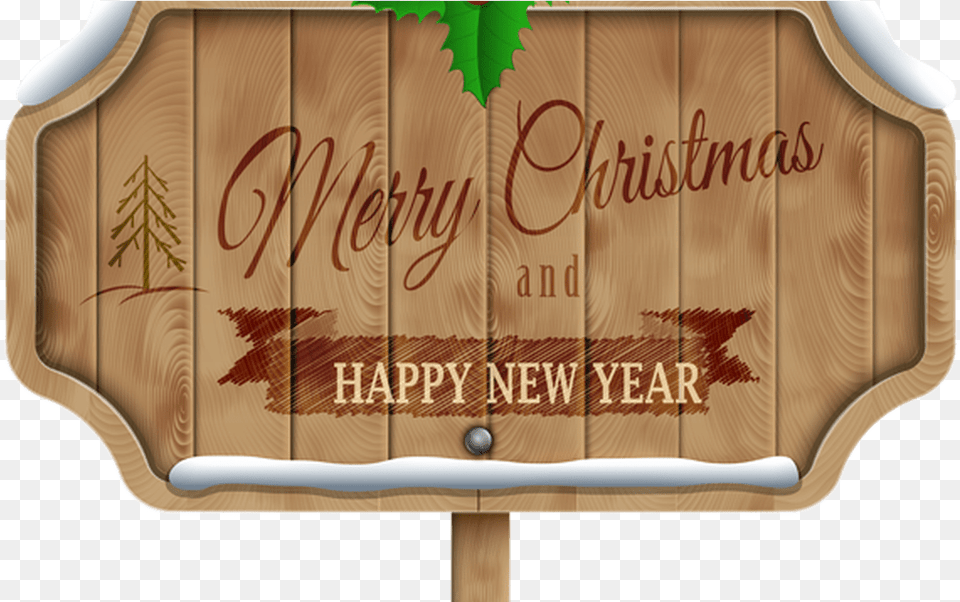 Clip Art Wooden Thing Merry Xmas And Happy New Year Signage, Wood, Car, Transportation, Vehicle Png