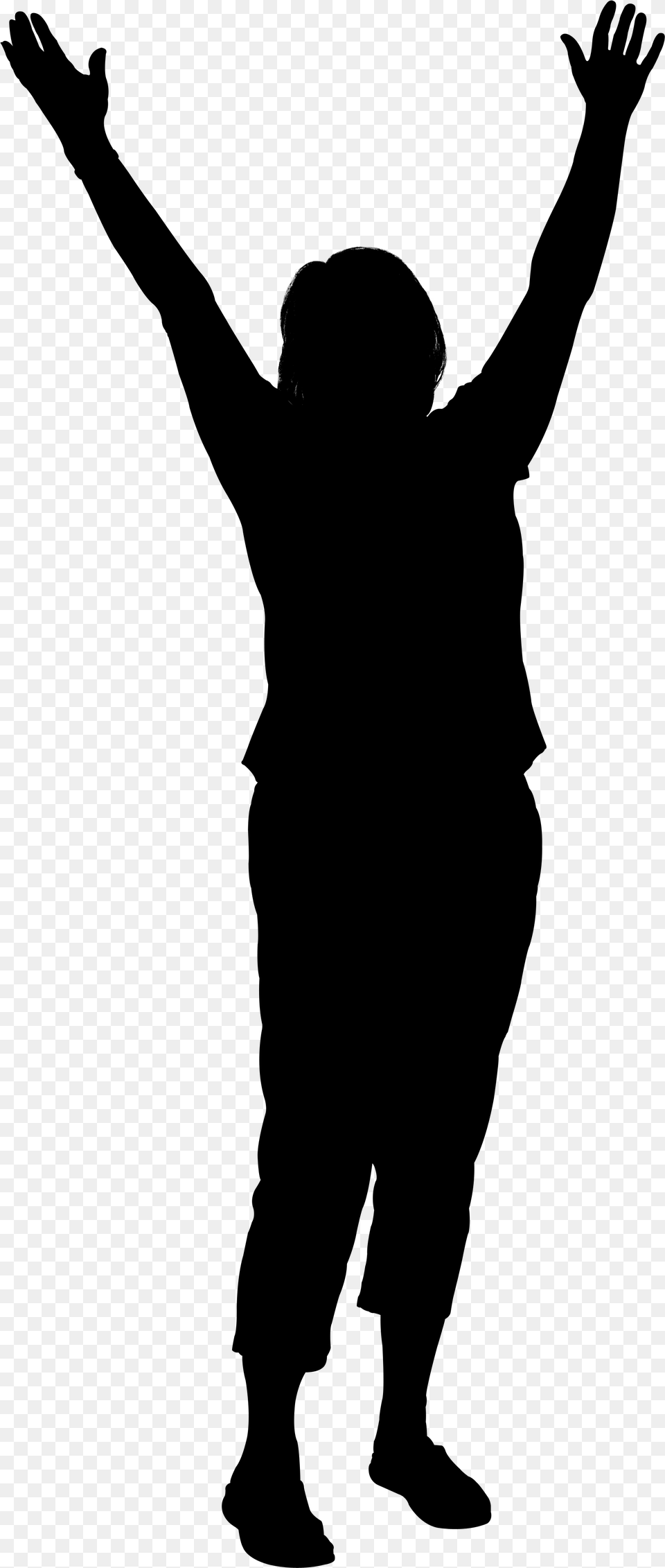 Clip Art Wrestling Professional Wrestler Silhouette Person Standing Happy Silhouette, Gray Free Png