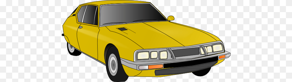 Clip Art Yellow Old Car Art, Sedan, Transportation, Vehicle, Coupe Free Png