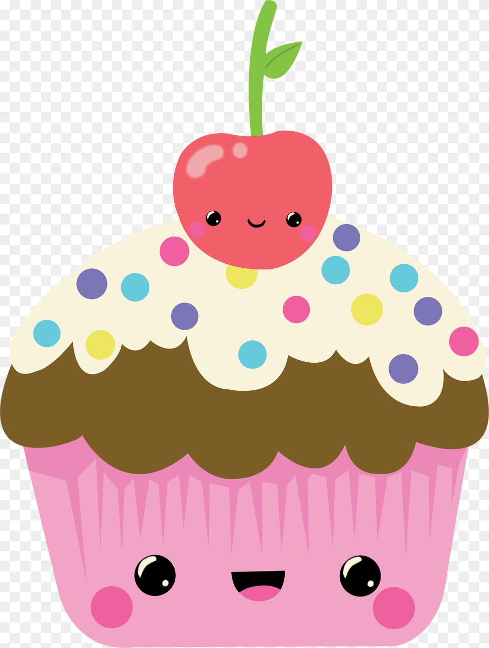 Clip Artbaking Decorating And Bakeware Imagenes De Cupcakes Animados, Cake, Cream, Cupcake, Dessert Free Png Download