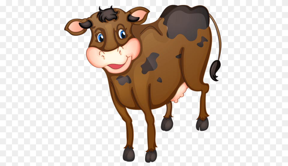 Clip Arts Cow Animals And Farm, Animal, Cattle, Livestock, Mammal Free Png