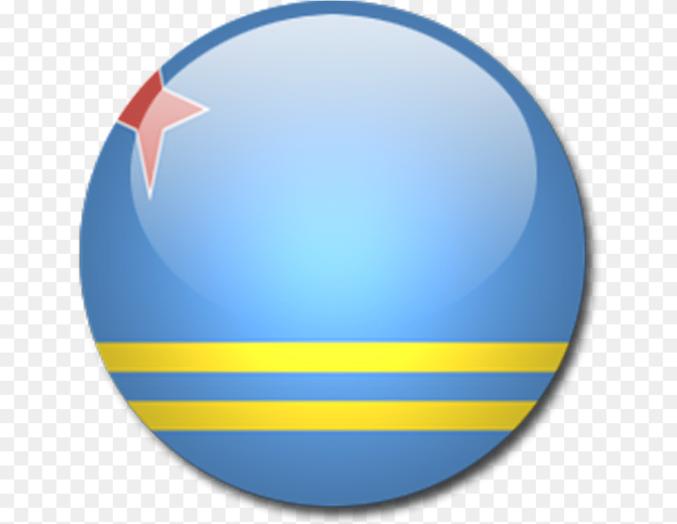 Clip Arts Related To Aruba Flag Icon, Sphere, Astronomy, Outer Space, Planet Free Png Download