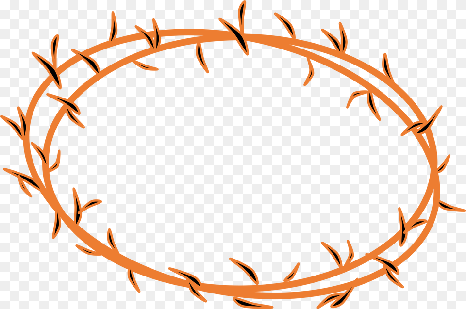 Clip Arts Related To Green Crown Of Thorns, Oval, Wire, Barbed Wire, Animal Png