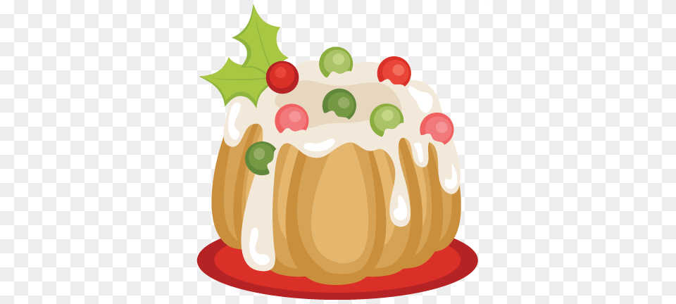 Clip Arts Related To Holiday Fruit Cake Clipart, Food, Icing, Cream, Dessert Free Png Download