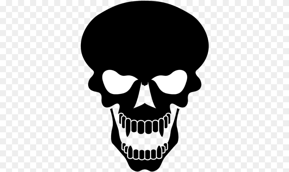 Clip Arts Related To Skull Silhouette, Body Part, Mouth, Person, Stencil Free Png Download