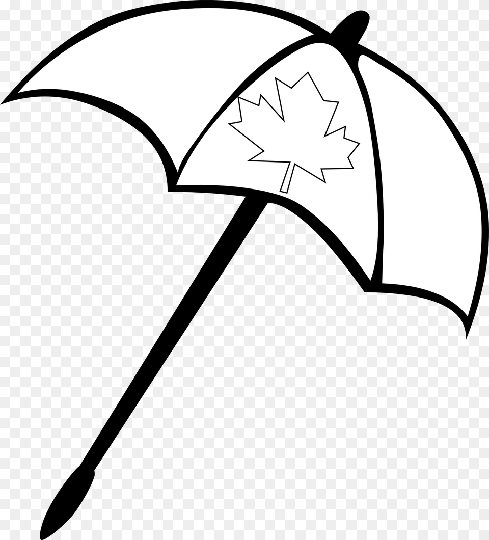 Clip Black And White Beach Drawing At Getdrawings Umbrella Pic In Clip Art Black And White, Canopy, Bow, Weapon Free Png