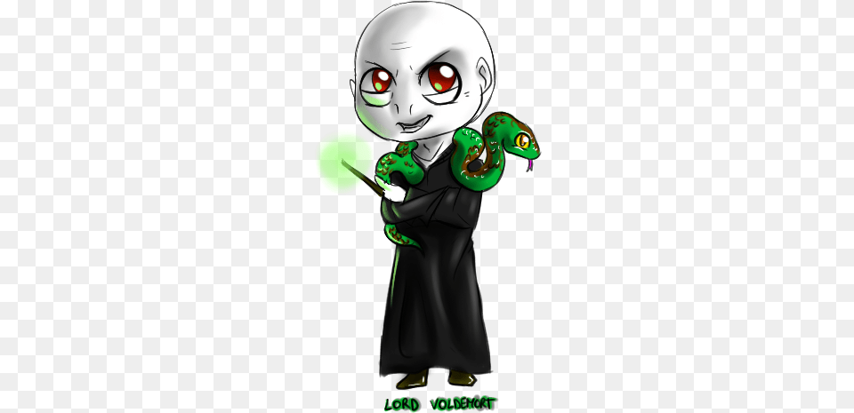 Clip Black And White Harry Potter Clipart Harry Potter Chibi Voldemort, Alien, Book, Comics, Publication Free Png Download