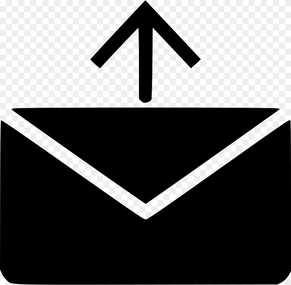 Clip Black And White Library Mail Send Arrow Up Sign, Envelope Png