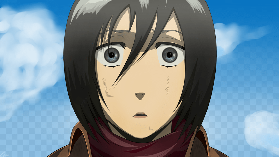 Clip Black And White Shingekinokyojin Drawing, Anime, Adult, Female, Person Png