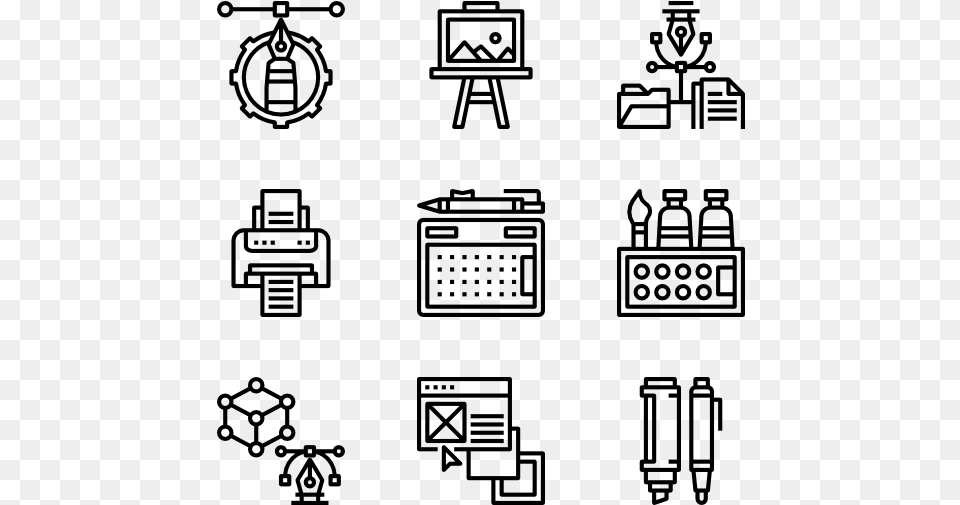 Clip Black And White Stock Paint Icons, Gray Png Image