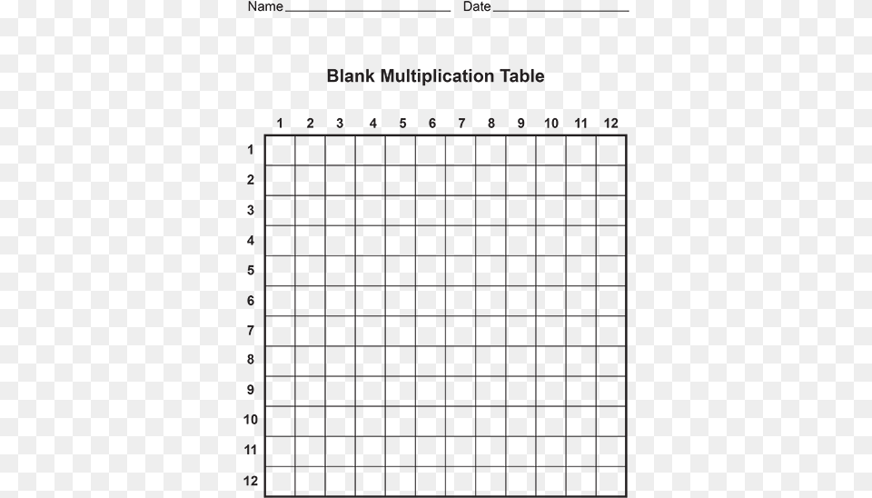 Clip Charts Multiplication Printable Blank Multiplication Grid, Electrical Device, Solar Panels, Page, Text Png
