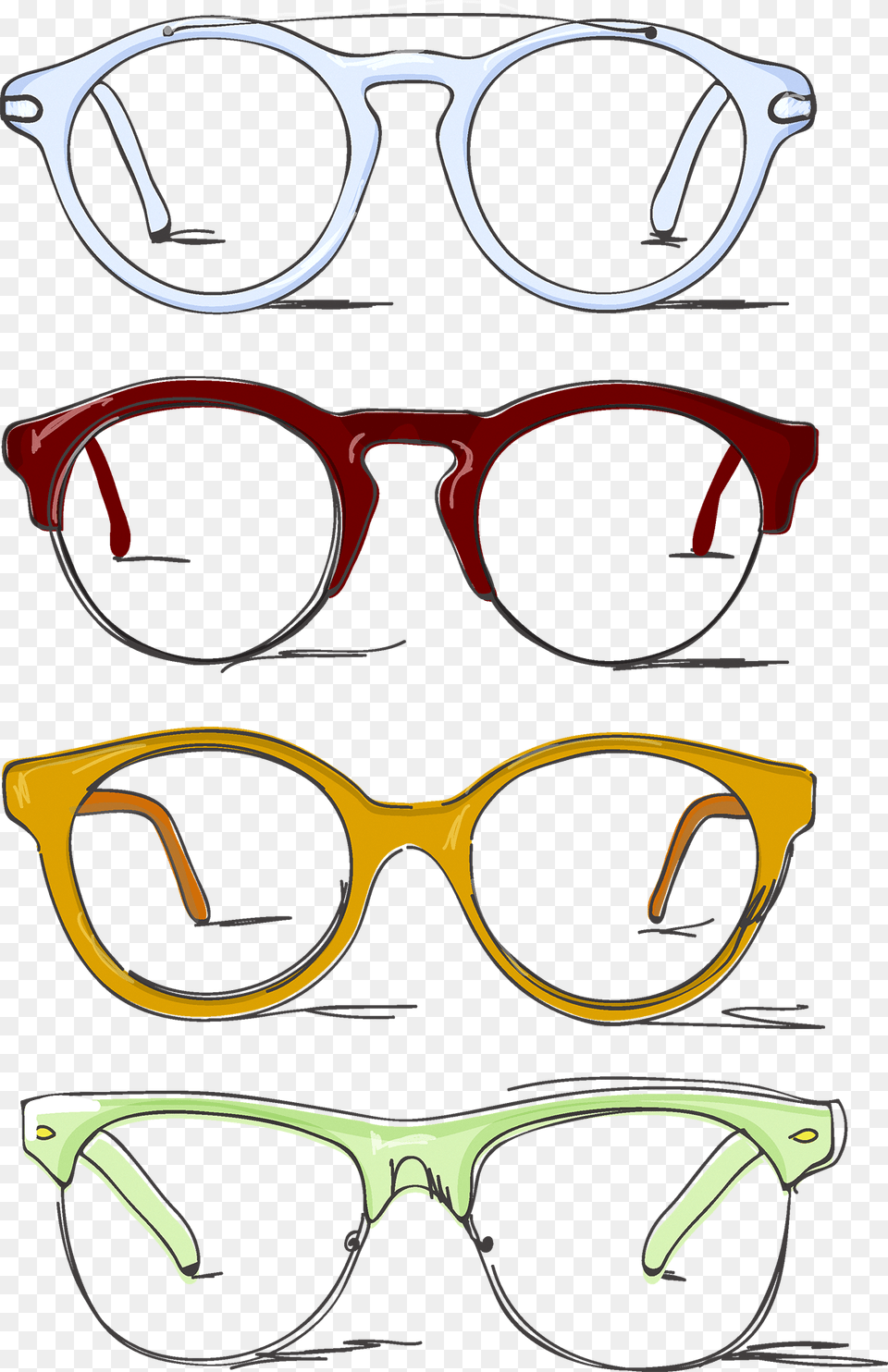 Clip Download Browline Glasses Clip Art Sunglasses Eye Glasses Casennda Co 1pc Portable Zipper Eye Glasses, Accessories Free Transparent Png
