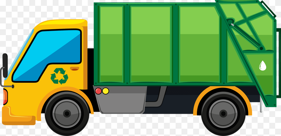 Clip Dump Truck Garbage Truck Clip Art, Transportation, Vehicle, Moving Van, Van Free Png Download