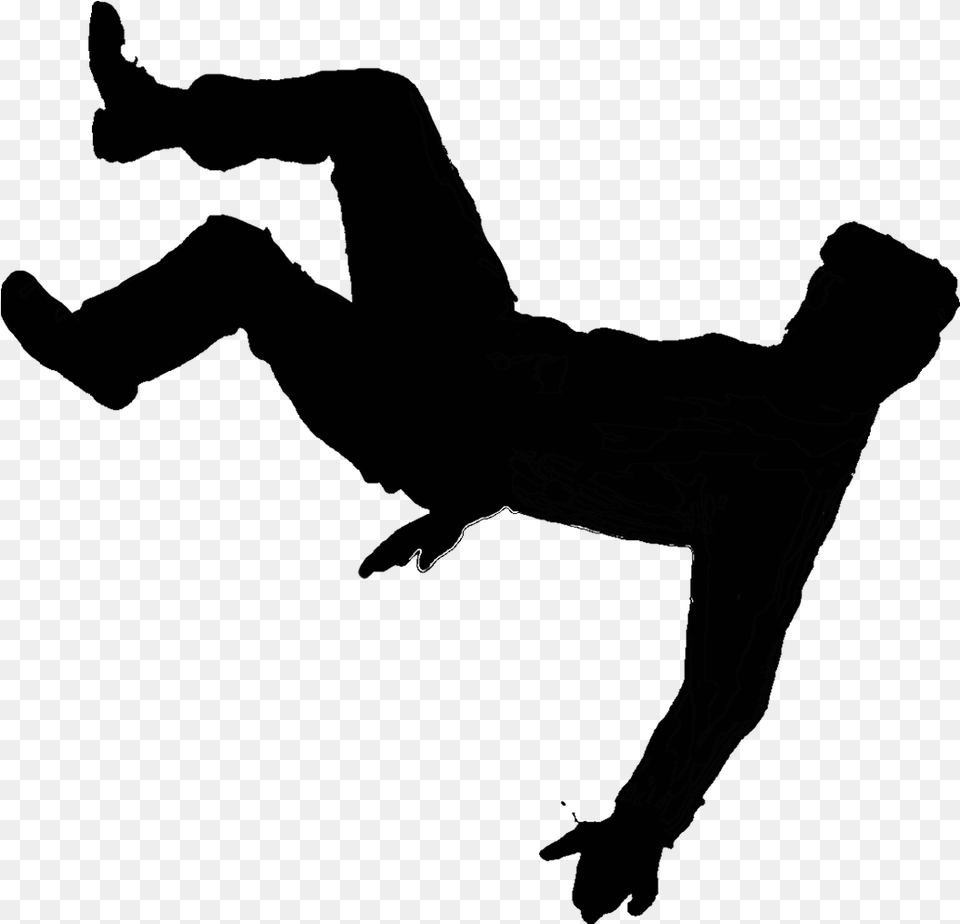 Clip Falling Off A Cliff Clipart Falling Man, Dancing, Leisure Activities, Person, Silhouette Png