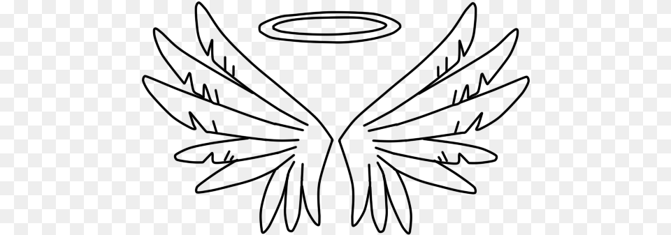 Clip Free Angel Drawing At Getdrawings Com Free For Draw A Angel Halo, Gray Png Image