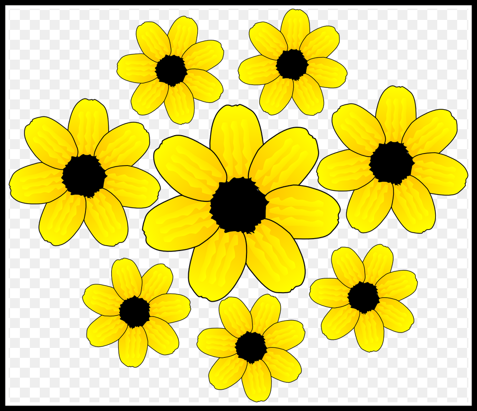 Clip Free Download Accents Clipart Clip Art Yellow Flower Clipart Transparent, Daisy, Petal, Plant, Anemone Png