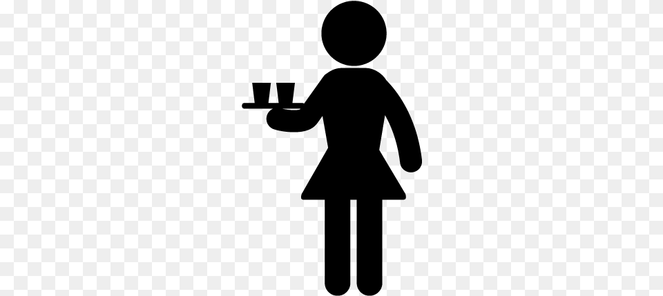 Clip Library Clip Art Icon Transprent Waitress Icon, Gray Free Transparent Png