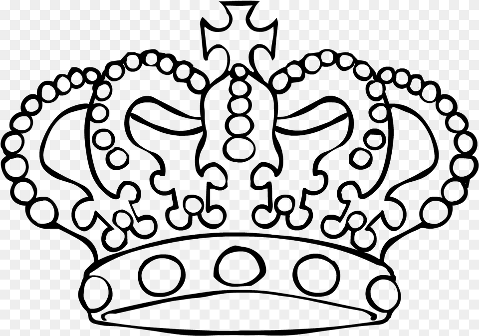 Clip Stock Imperial Crown Drawing Crown Outline, Gray Free Png