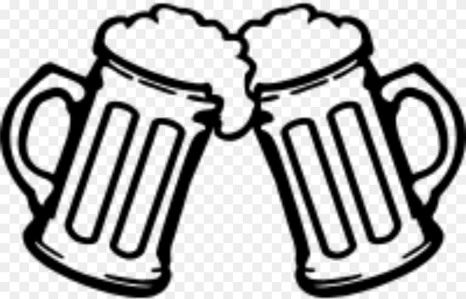 Clip Freeuse Beer Cheers Clipart Black And White Cheers It39s My Beerday Tablet Ipad 2nd 3rd, Gray Png Image