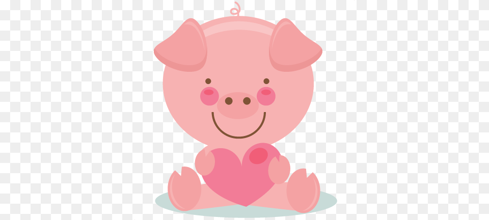 Clip Freeuse Library Daily Freebie Miss Kate Cuttables Cute Pig Cartoon, Animal, Mammal, Nature, Outdoors Png