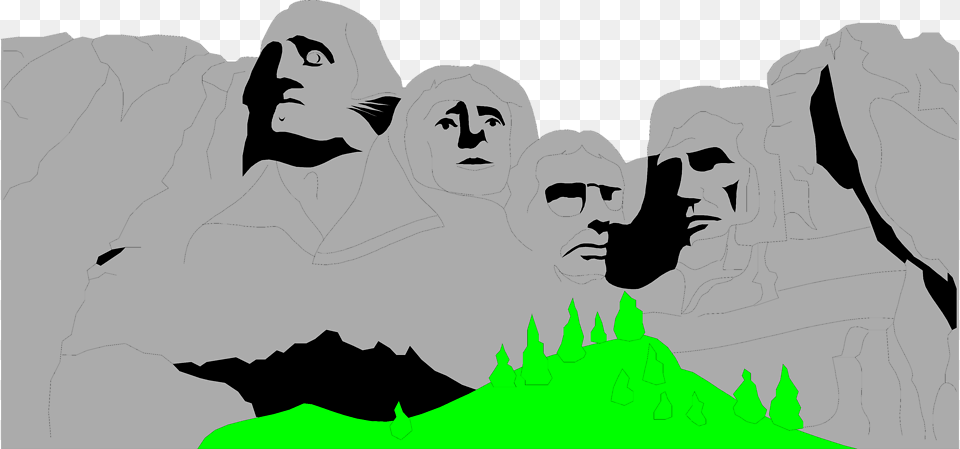 Clip Freeuse Stock Stock Photo Illustration Of Mount Rushmore Clipart No Background, Face, Head, Person, Art Png Image