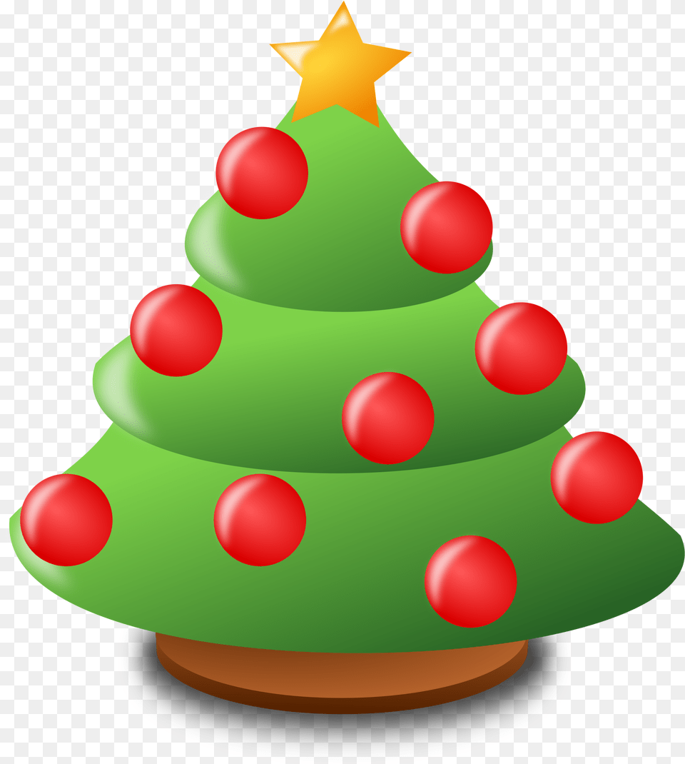 Clip Freeuse Tree Stock Photo Illustration Christmas Design Clip Art, Birthday Cake, Cake, Cream, Dessert Free Png Download
