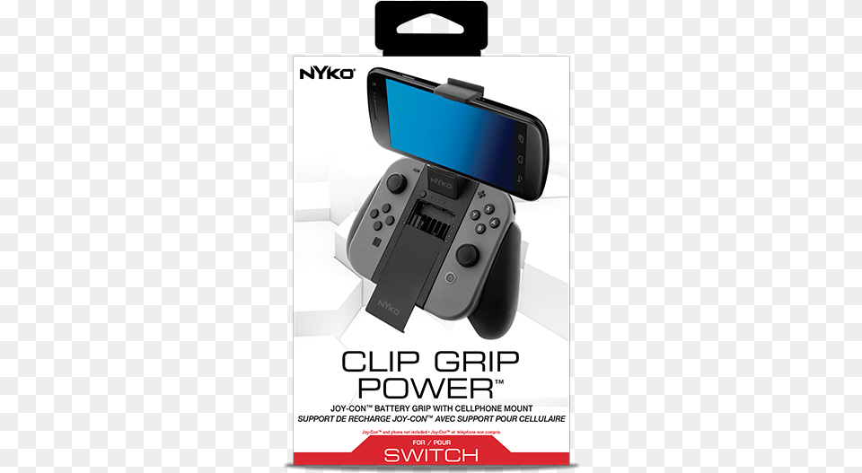 Clip Grip Power For Nintendo Switch Clip Grip Power Switch, Advertisement, Electronics, Mobile Phone, Phone Free Transparent Png