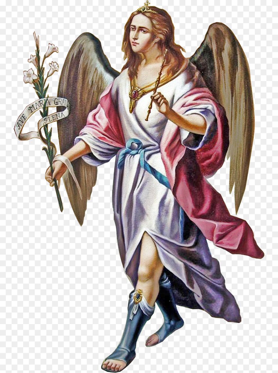 Clip Library Archangel Drawing Saint Gabriel Angel Gabriel, Adult, Female, Person, Woman Png Image