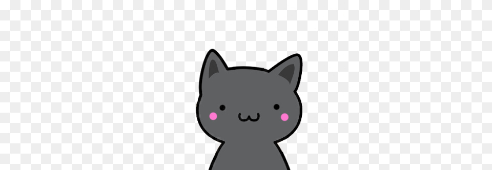 Clip Library Library Cutie Stickersalma Gato Negro Cat Kawaii, Animal, Mammal, Pet Free Transparent Png