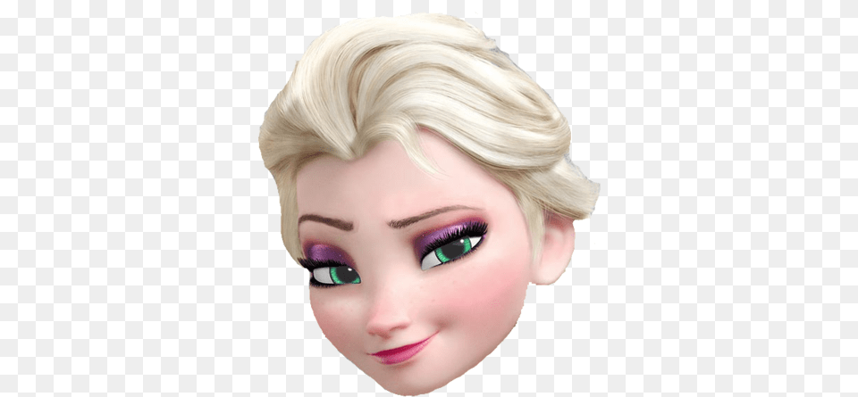 Clip Library Library From The Movie Frozen New Haircut Disney Elsa Frozen Mask, Adult, Doll, Female, Person Free Png