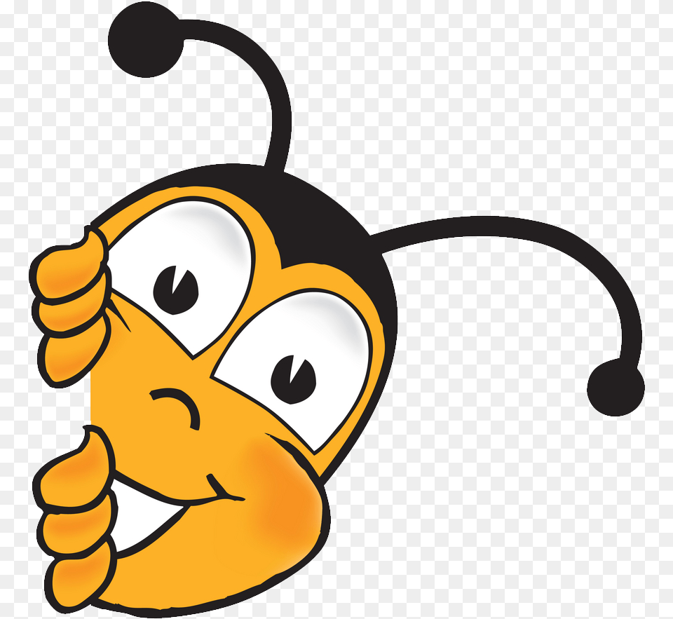 Clip Library Peeking Around Corner Clipart Honey Bee, Animal, Invertebrate, Insect, Wasp Png