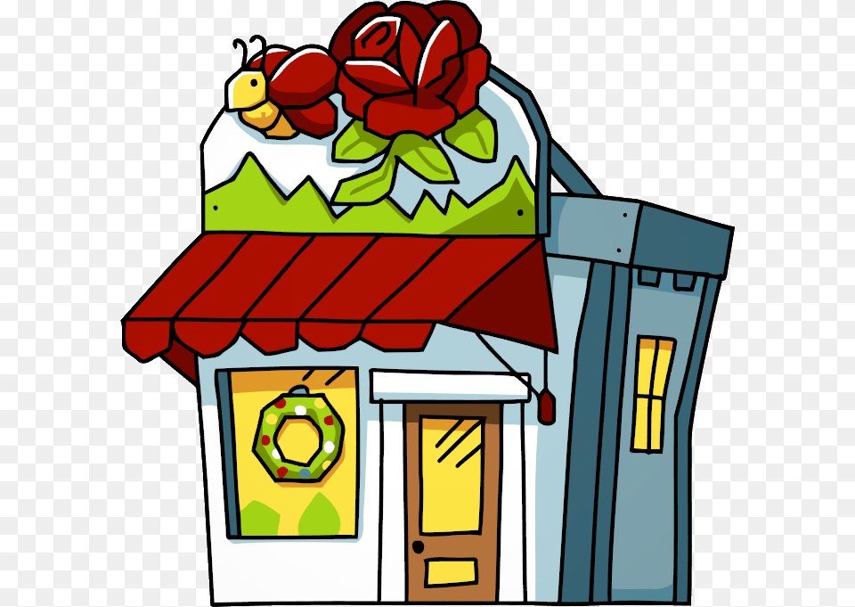 Clip Library Scribblenauts Wiki Fandom Powered By Wikia Flower Shop, Architecture, Building, Countryside, Hut Free Png Download