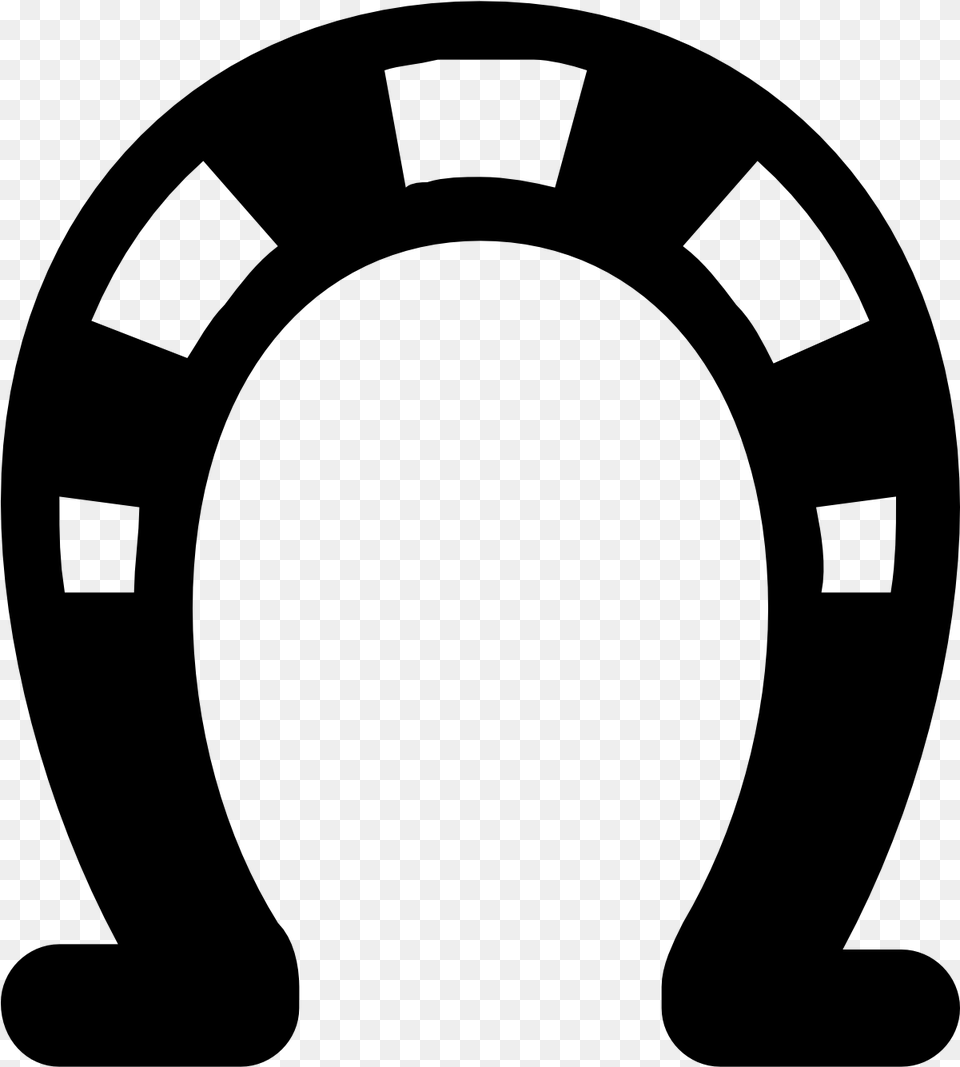 Clip Library Stock Horseshoe Clipart Black Horse Shoe Clip Art, Gray Free Png Download