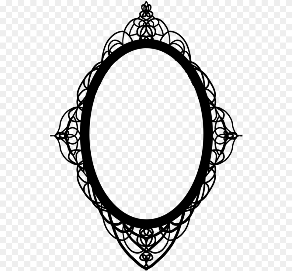 Clip Library Stock Mirror Drawing At Getdrawings Gothic Frame Clipart, Gray Png