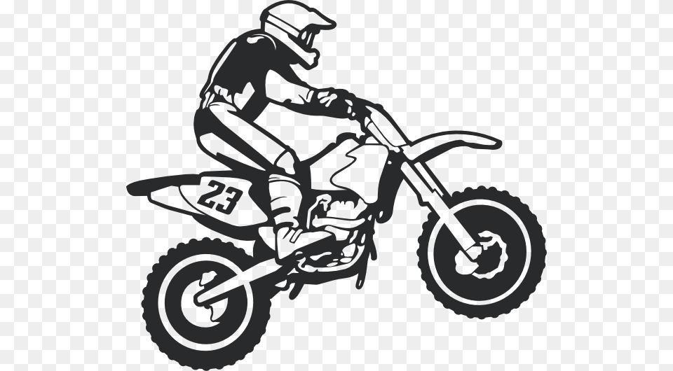 Clip Library Wall Decal Stickersstickers Dirt Bike Rider Svg, Motorcycle, Transportation, Vehicle, Machine Png Image