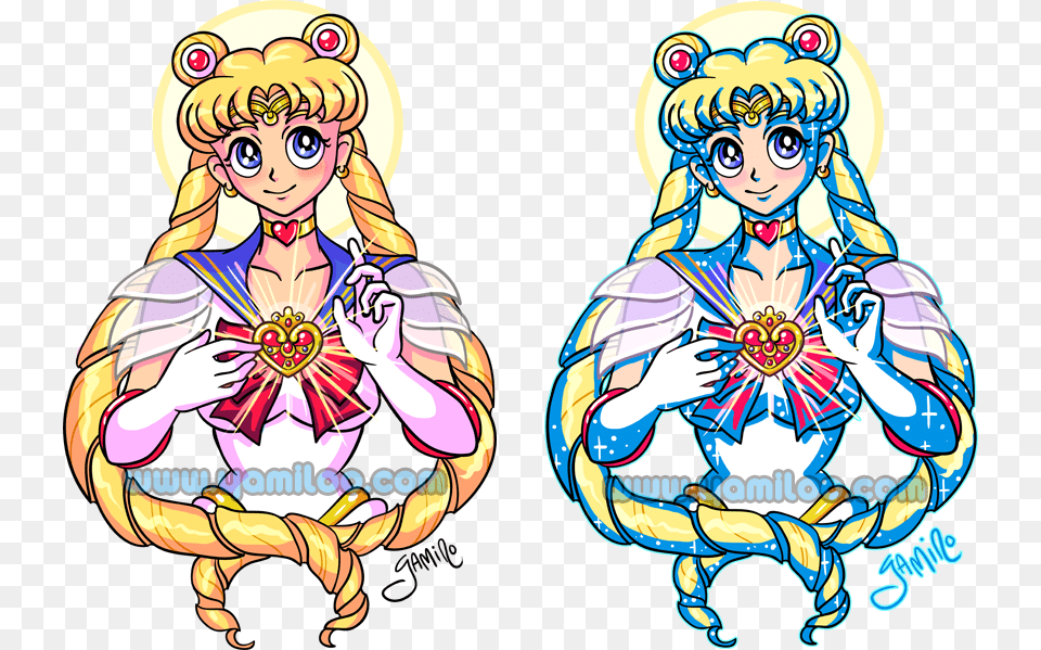 Clip Moonlight Drawing Theme Sailor Moon Virgin Mary, Book, Comics, Publication, Baby Free Png