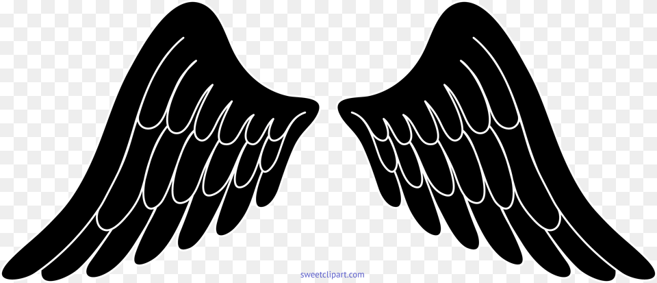 Clip Puller Wing Angel Wings Clipart Black And White, Face, Head, Person, Mustache Free Png Download