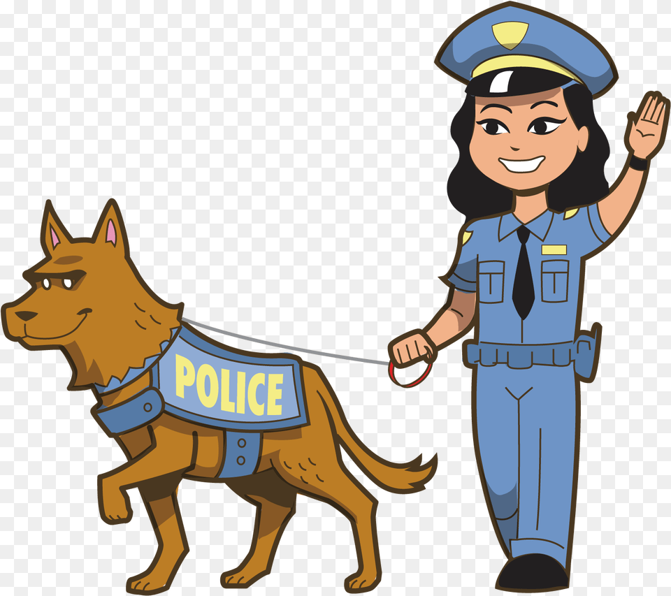 Clip Royalty Dog Techflourish Collections Officer Clipart Police Officer, Animal, Pet, Mammal, Police Dog Free Transparent Png