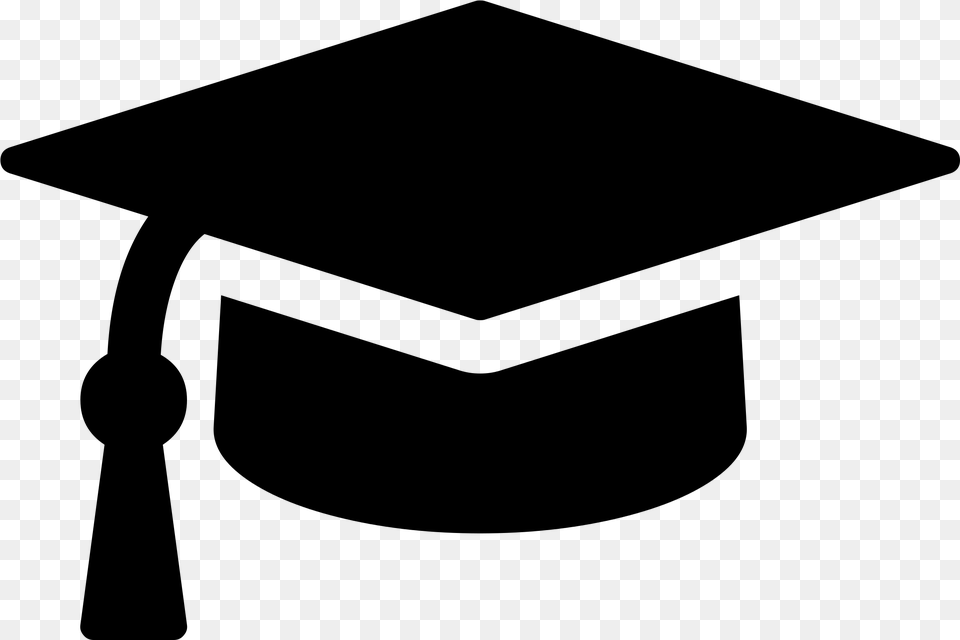 Clip Royalty Free Library Graduation And Diploma Clipart Graduation Cap Icon, Gray Png Image