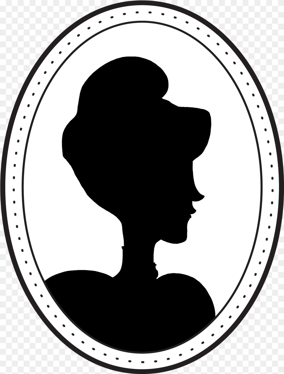 Clip Royalty Free Madge Of Truth Cara Rowlands Laura Victorian Silhouette Woman Head, Adult, Female, Person Png Image