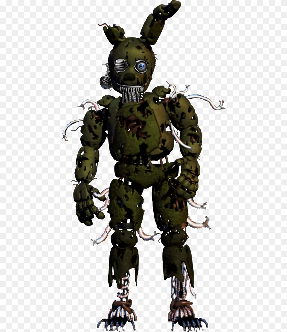 Clip Royalty Stock Ennard Drawing Spring Fnaf Springtrap, Alien, Baby, Person, Robot Free Png Download