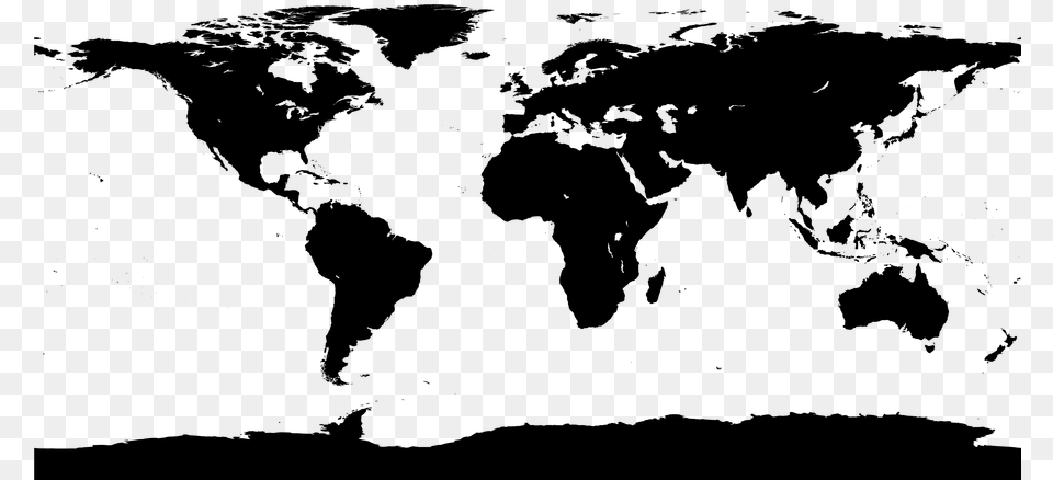 Clip Royalty Map Images Wallpaper World Map Black, Gray Png Image