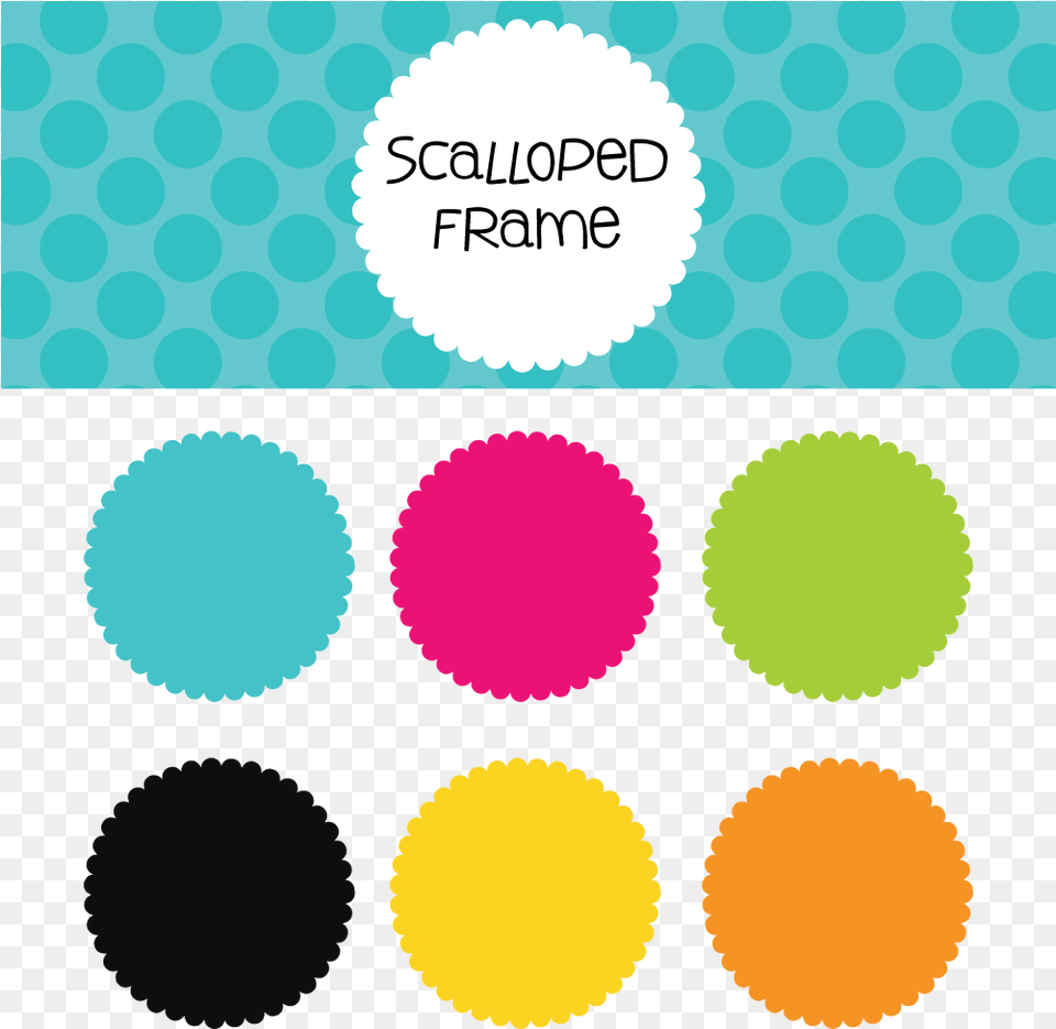 Clip Silhouette Portrait Frame Clipart Hershey Scalloped Circle Design Clipart, Pattern Free Png