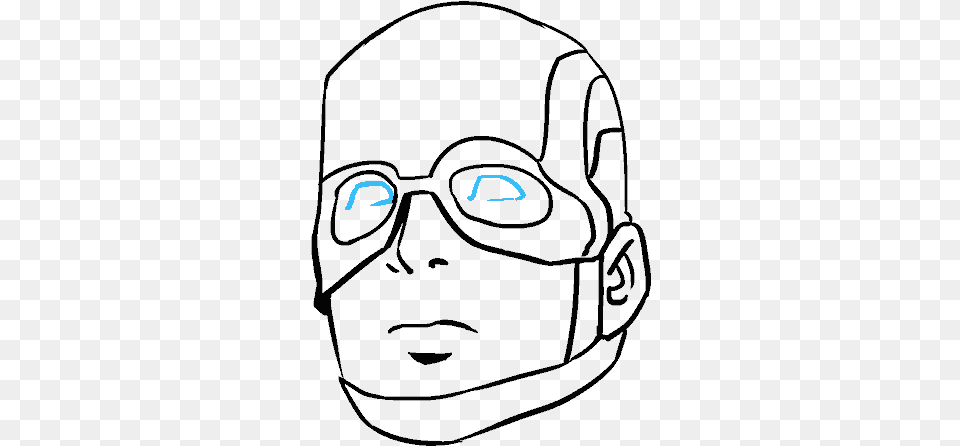 Clip Stock How To Draw Captain America In A Few Drawing, Text Png