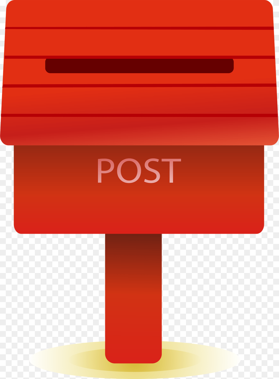 Clip Transparent Library Cartoon Box Transprent Red Cartoon Post Box, Mailbox, Postbox Free Png Download